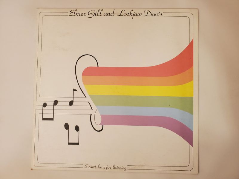 Elmer Gill and Lockjaw Davis I can?t hear for listening vinyl record